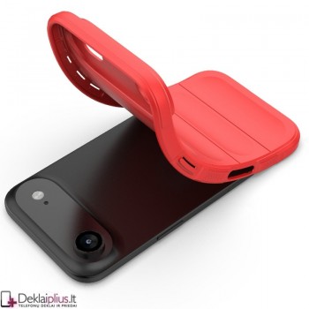 Magic Shield guminis dėklas su kameros apsauga - raudonas (Apple Iphone Air) Magic Shield guminis dėklas su kameros apsauga - raudonas (Apple Iphone Air)